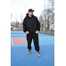 Костюм Oversize утепленный чёрный